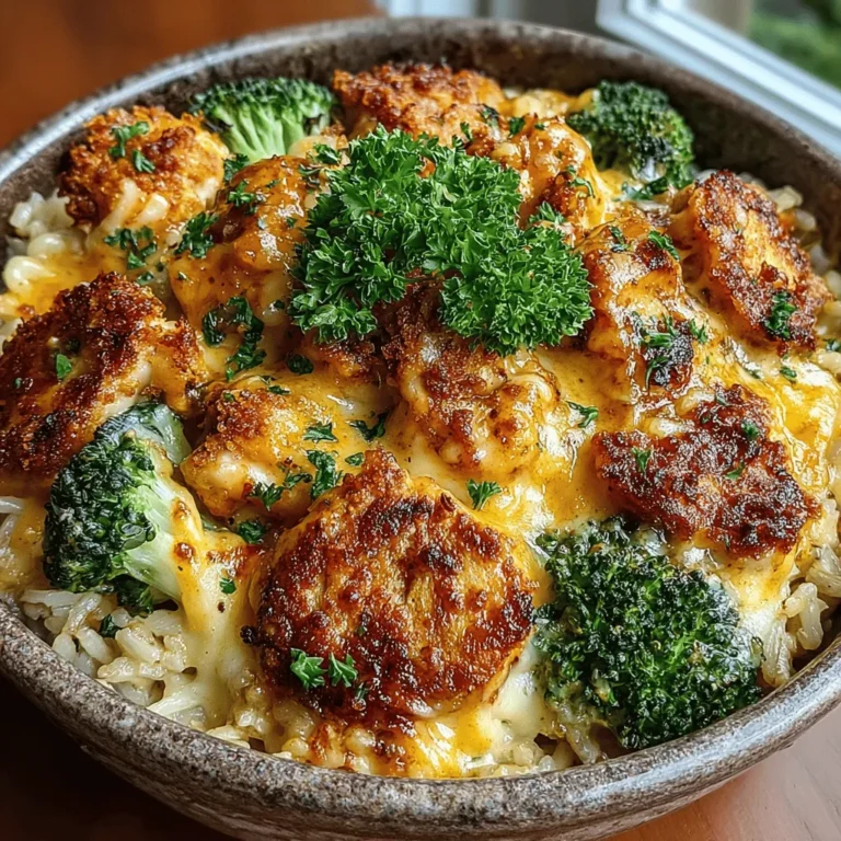 When it comes to comfort food, few dishes can rival the delightful combination of Cheesy Chicken & Broccoli Bliss. This recipe brings together tender chunks of chicken, vibrant green broccoli, and creamy cheese in a harmonious blend that is as satisfying as it is nutritious. As a one-pot meal, it caters to the needs of busy families and individuals looking for a quick yet wholesome dinner solution. The rich flavors and textures make this dish a favorite for both weeknight dinners and special family gatherings, ensuring that everyone leaves the table with a smile.