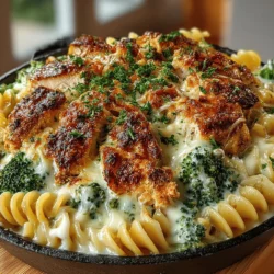 Cheesy Dreamy Chicken & Broccoli Alfredo Bake – Recipe Completion