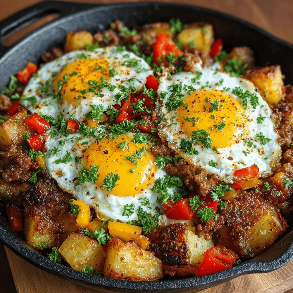 Choosing the right temperature is crucial for perfecting your Hearty Savory Sausage and Potato Hash. Start by preheating your skillet over medium heat. This allows for an even cooking surface that will help develop a lovely crust on the sausage and potatoes while ensuring that they cook through without burning. If your skillet is too hot, your ingredients may char on the outside but remain undercooked inside. Conversely, if it’s not hot enough, you might end up steaming rather than sautéing, which can lead to a soggy hash.