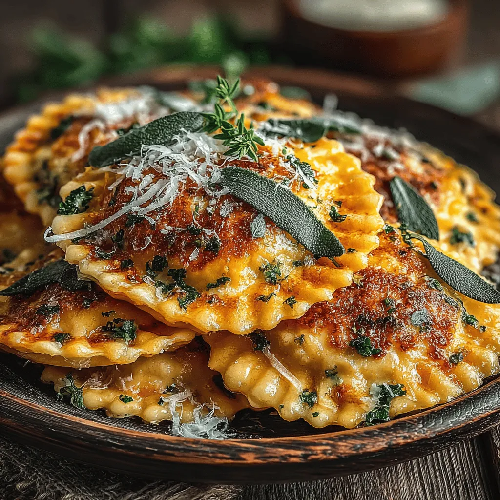 The first step to crafting the perfect pumpkin ravioli is creating a filling that balances flavors and textures.