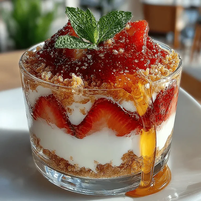 Parfaits have become a beloved dessert and snack option around the world, celebrated not only for their delightful layers but also for their versatility and ease of preparation. Originating from the French word meaning "perfect," parfaits typically combine layers of yogurt, fruits, and granola, creating a visually appealing and nourishing dish. In this article, we will delve into a favorite variation: the Strawberry Yogurt Delight Parfait. This recipe is not just a feast for the eyes but also a powerhouse of nutrients, perfect for breakfast, a midday snack, or a light dessert.