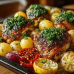 In the realm of home cooking, few things are as satisfying as a meal that not only tantalizes the taste buds but also simplifies the cooking process. The One-Pan Zesty Herb Chicken & Crispy Potato Delight embodies this ideal, inviting you to enjoy a wholesome, flavorful dish that requires minimal effort and cleanup. This recipe, with its vibrant herbs and perfectly roasted potatoes, is designed for those who crave a home-cooked meal without spending hours in the kitchen.