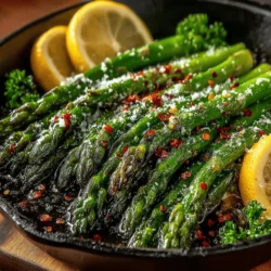 Zesty Garlic Lemon Roasted Asparagus: A Flavorful Delight