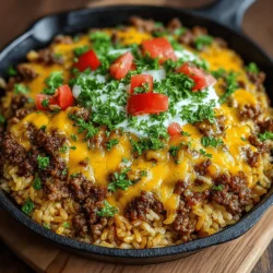 One-Pan Cheesy Beef and Rice Casserole: Your Ultimate Comfort Food