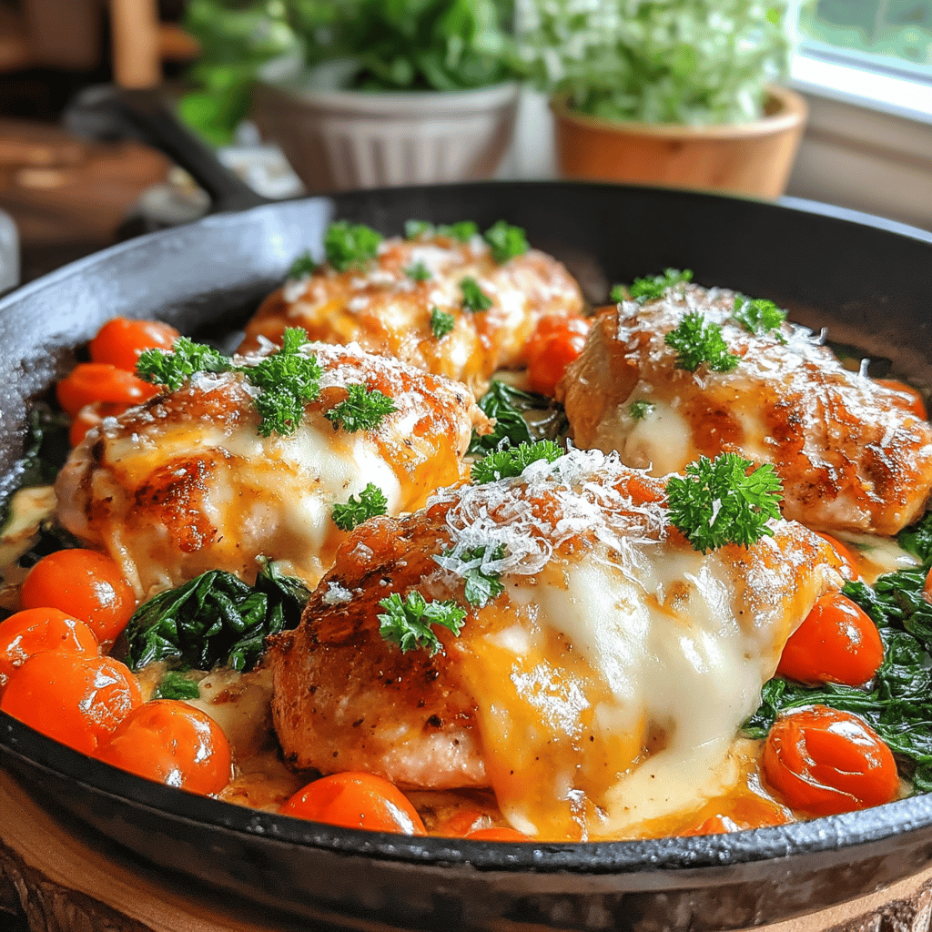 Welcome to a savory journey that promises to tantalize your taste buds and fill your kitchen with irresistible aromas! Today, we're diving into the world of comfort food with a delightful recipe for Loaded Garlic Butter Chicken Skillet. This dish is the epitome of cozy culinary bliss—a one-pan wonder that combines juicy, tender chicken with an abundance of garlic, creamy ingredients, and a medley of colorful veggies.